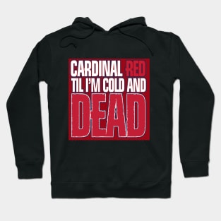 Cardinal Red  Baseball Hoodie